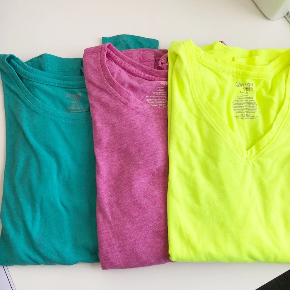 3 Danskin now loose long sleeve tops